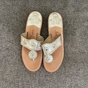Gold Jack Rogers Sandals sz 9